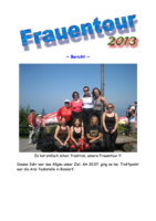 Bericht Frauentour 2013